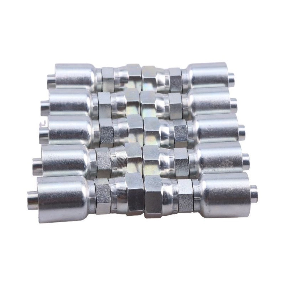 10 Pcs Hydraulic Hose Fitting With 5/8" Female JIC Swivel 10643-10-8 for use with Parker