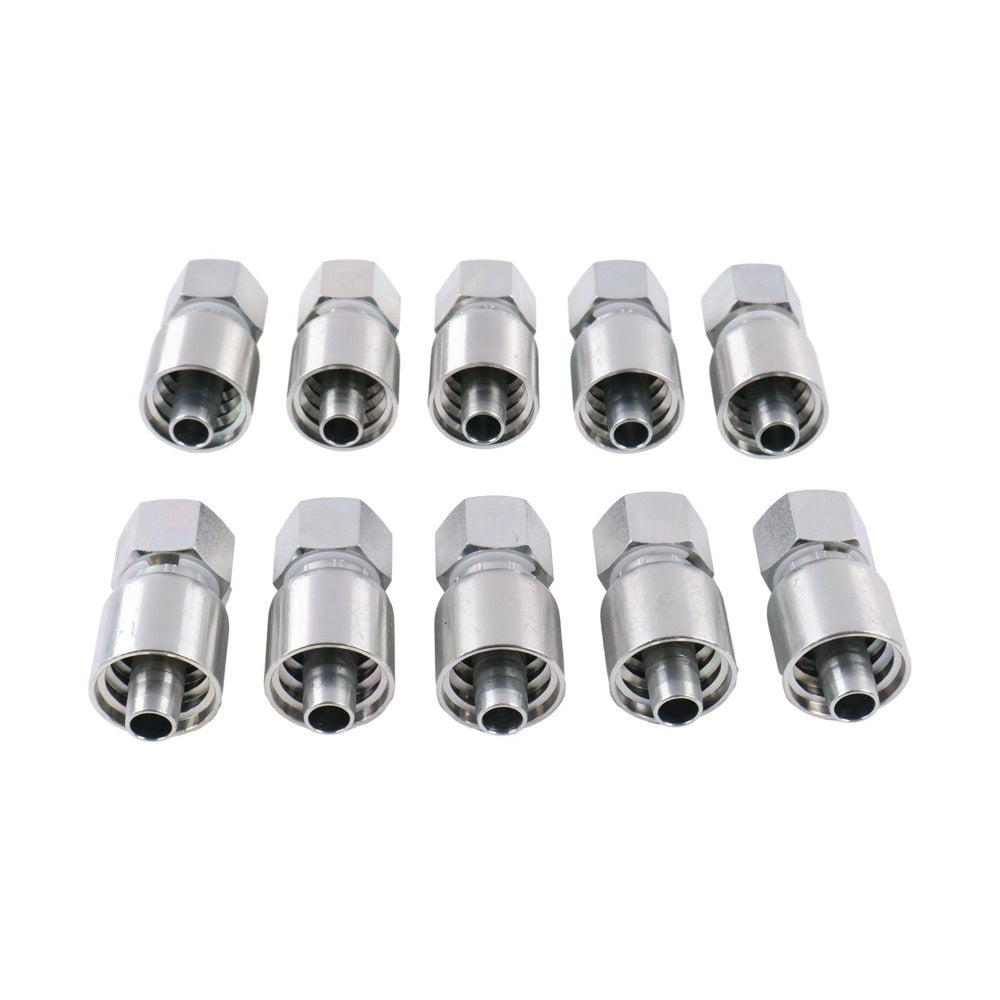 10 Pieces 1/2" Hose M22*1.5 Female Hydraulic Swivel FKOMX-08-22 08U-22K fits Komatsu