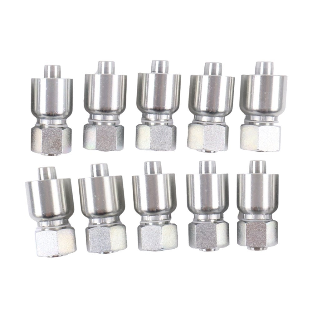 10 Pieces 1/2" Hose M22*1.5 Female Hydraulic Swivel FKOMX-08-22 08U-22K fits Komatsu