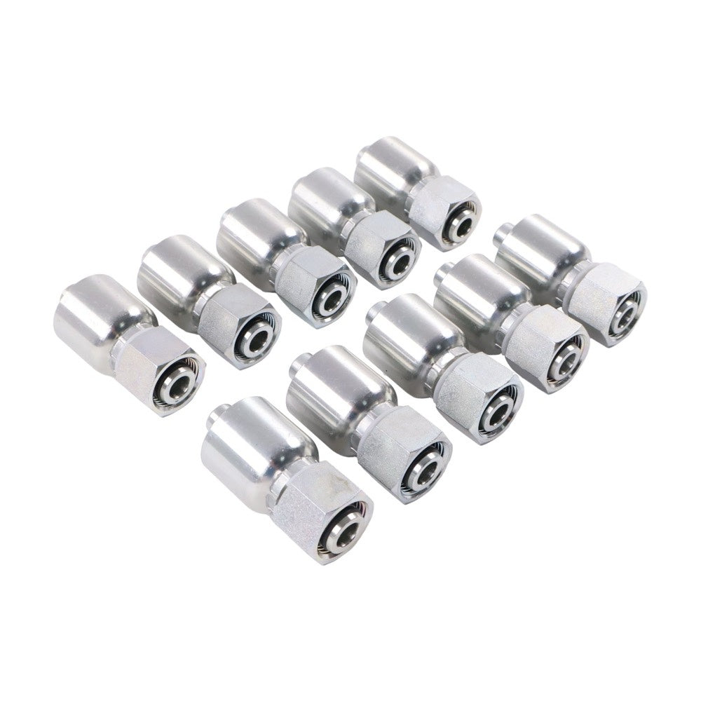 10 Pieces 1/2" Hose M22*1.5 Female Hydraulic Swivel FKOMX-08-22 08U-22K fits Komatsu
