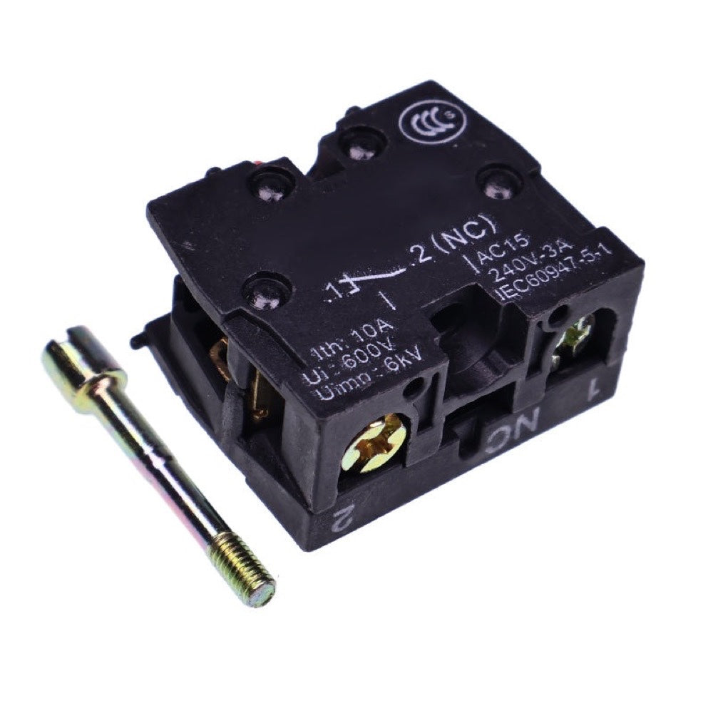 10 Pieces Aftermarket Schneider ZB2-BE102 10A 600V 3A 240V Button Switch Auxiliary Contact Module