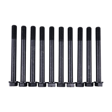 10 Pieces Cylinder Head Bolt 1J700-04560 fits Kubota Engine V2607 Excavator U48-4 U55-4 KX057-4 Loader SSV65 R065 R630CA