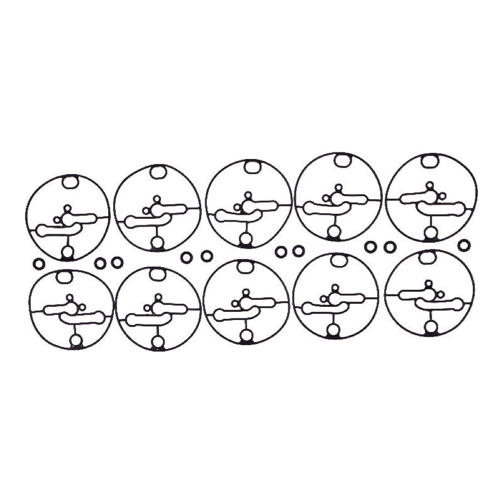 10 Pieces Float Bowl Gasket With Inlet Seal 698781 suitable for Nikki Carburetor Briggs & Stratton Engine 201312 212707 216312 31E577 31D777 31S877 406677 441677 44C877