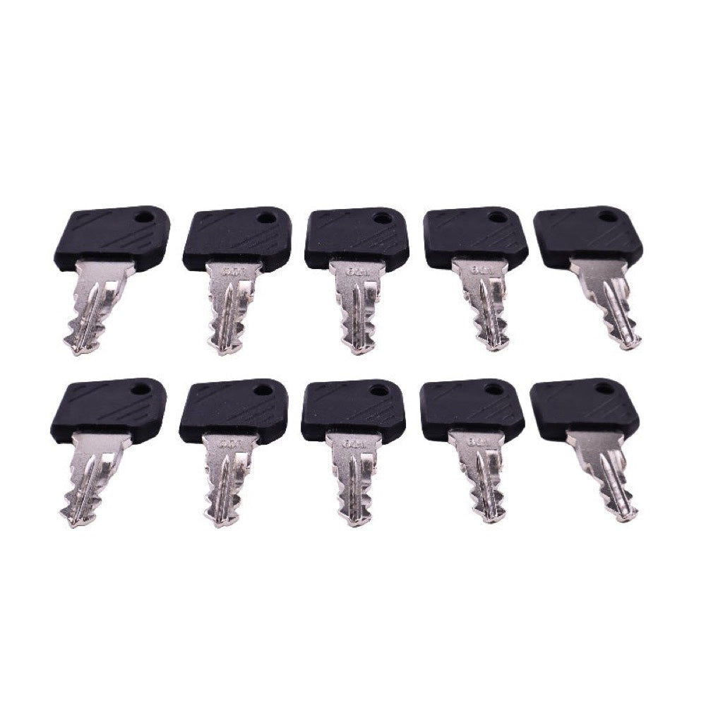 10 Pieces Ignition Key 0009730419 0009701304 801 fits Linde Forklift E12-02 E15-02 E16-02 E18-02 E20-02 E25-02 E30-02 E35P-02 E25-03 E30-03 E35 E40 E45 E50