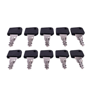 10 Pieces Ignition Key 0009730419 0009701304 801 fits Linde Forklift E12-02 E15-02 E16-02 E18-02 E20-02 E25-02 E30-02 E35P-02 E25-03 E30-03 E35 E40 E45 E50