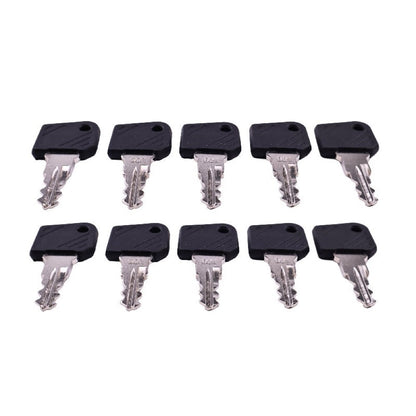 10 Pieces Ignition Key 0009730419 0009701304 801 fits Linde Forklift E12-02 E15-02 E16-02 E18-02 E20-02 E25-02 E30-02 E35P-02 E25-03 E30-03 E35 E40 E45 E50