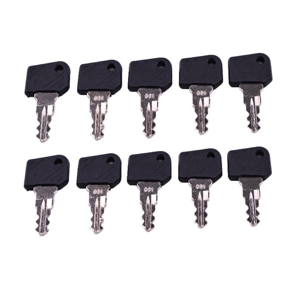 10 Pieces Ignition Key 0009730419 0009701304 801 fits Linde Forklift E12-02 E15-02 E16-02 E18-02 E20-02 E25-02 E30-02 E35P-02 E25-03 E30-03 E35 E40 E45 E50