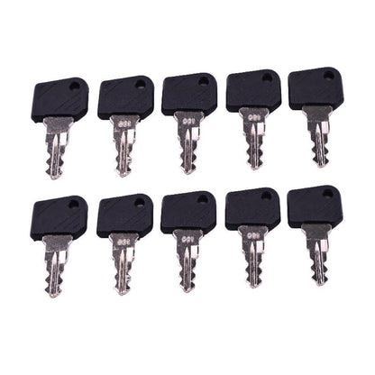 10 Pieces Ignition Key 0009730419 0009701304 801 fits Linde Forklift E12-02 E15-02 E16-02 E18-02 E20-02 E25-02 E30-02 E35P-02 E25-03 E30-03 E35 E40 E45 E50