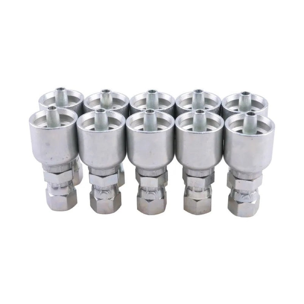 10PCS Hydraulic Hose Fitting With 1/4" Female JIC Swivel 10643-4-4 replace Parker