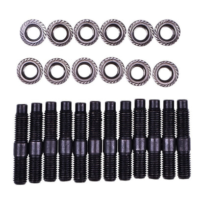 12 Pieces Exhaust manifold Stud & Nut kit 5266422 68419703AA 05135789AB 5135789AB compatible with Cummins Engine 4BT 6BT 5.9L 6.7L Dodge