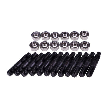 12 Pieces Exhaust manifold Stud & Nut kit 5266422 68419703AA 05135789AB 5135789AB compatible with Cummins Engine 4BT 6BT 5.9L 6.7L Dodge