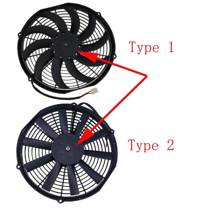 12" Medium Profile Puller Fan for use with Excavator Loader Dozer Truck Generator - Replaces Spal 30101504 VA10-AP50/C-25A