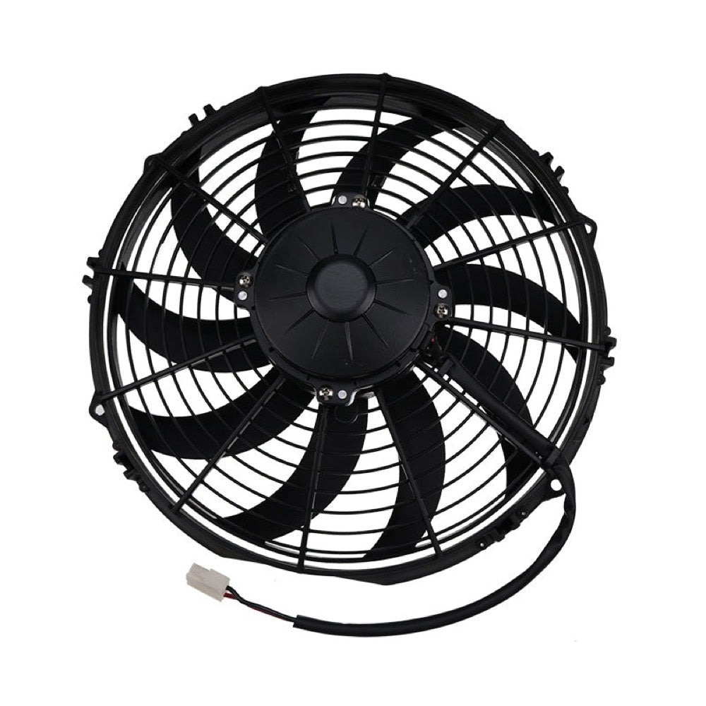 12" Medium Profile Puller Fan for use with Excavator Loader Dozer Truck Generator - Replaces Spal 30101504 VA10-AP50/C-25A