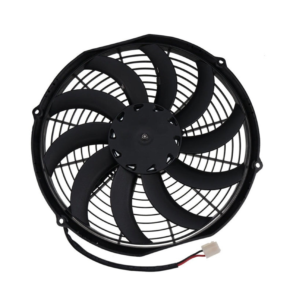 12" Medium Profile Puller Fan for use with Excavator Loader Dozer Truck Generator - Replaces Spal 30101504 VA10-AP50/C-25A
