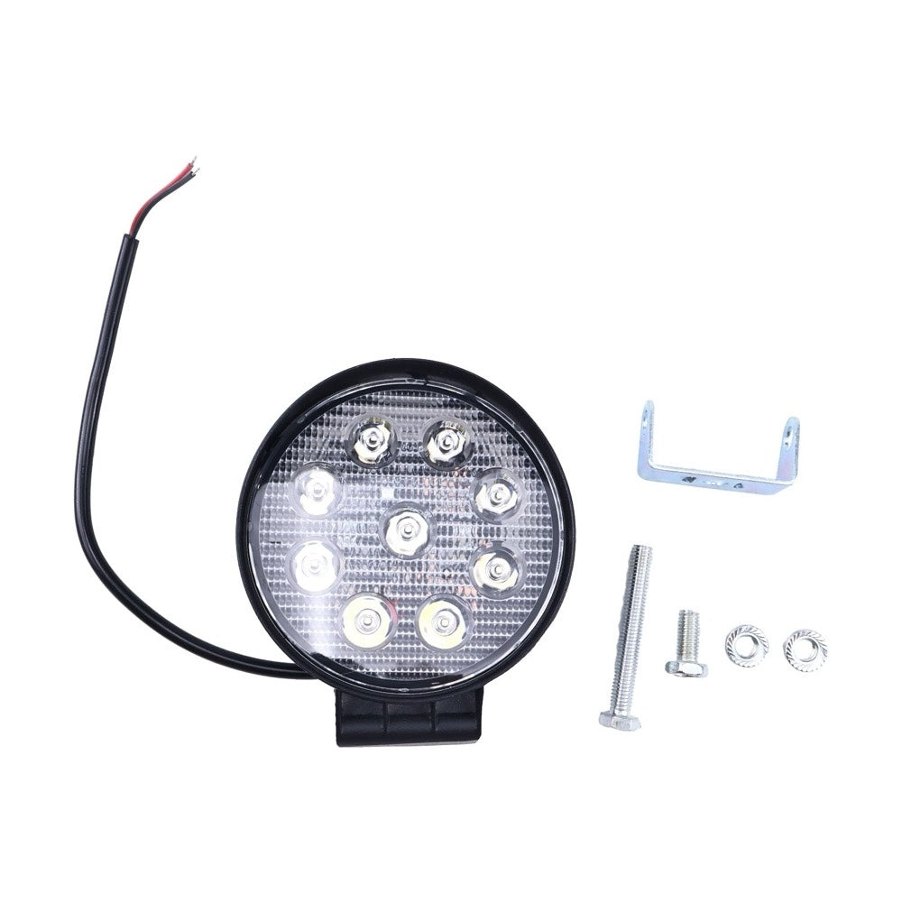 12-80V 27W Round LED Headlight fits Hyster Forklift
