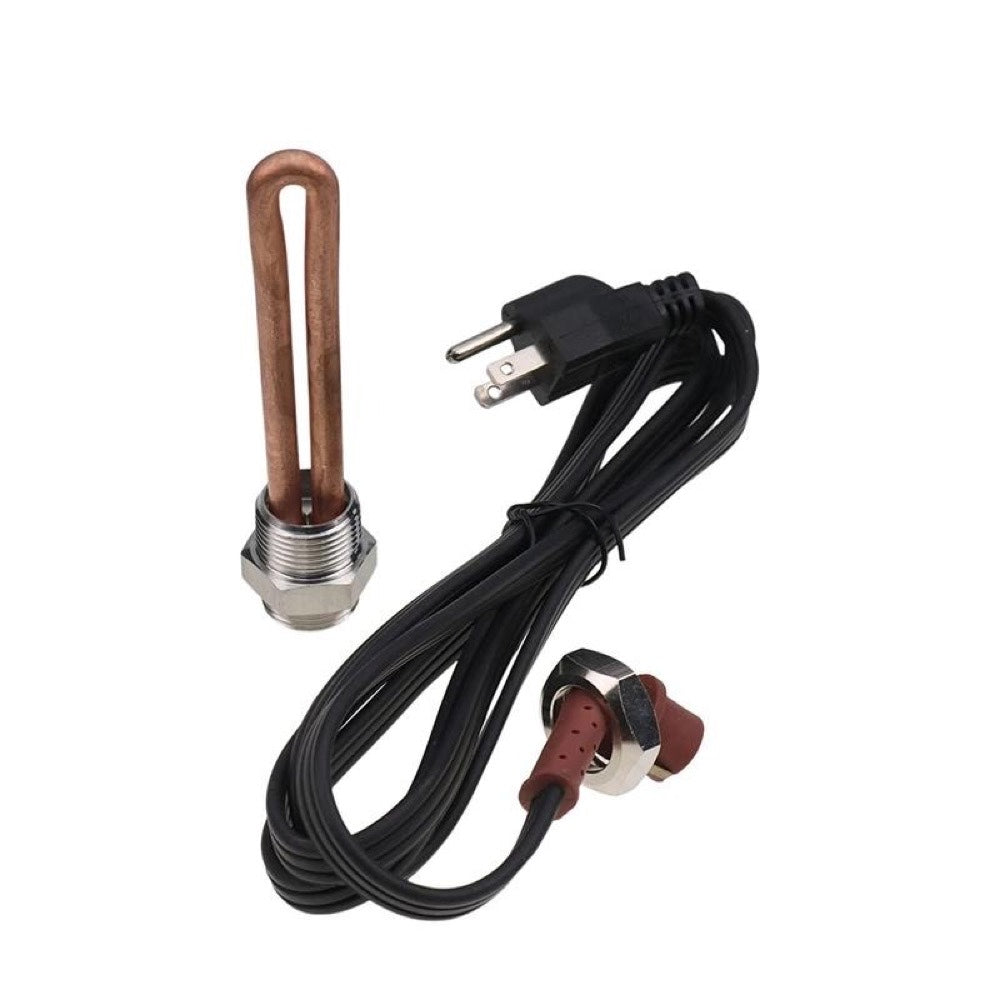 120V 1000W 3/4"NPT Engine Block Heater Assembly 1214R 30307 LR93521 3500043 fits Ford Caterpillar Hino Mack Mercury Nissan Lincoln International Detroit