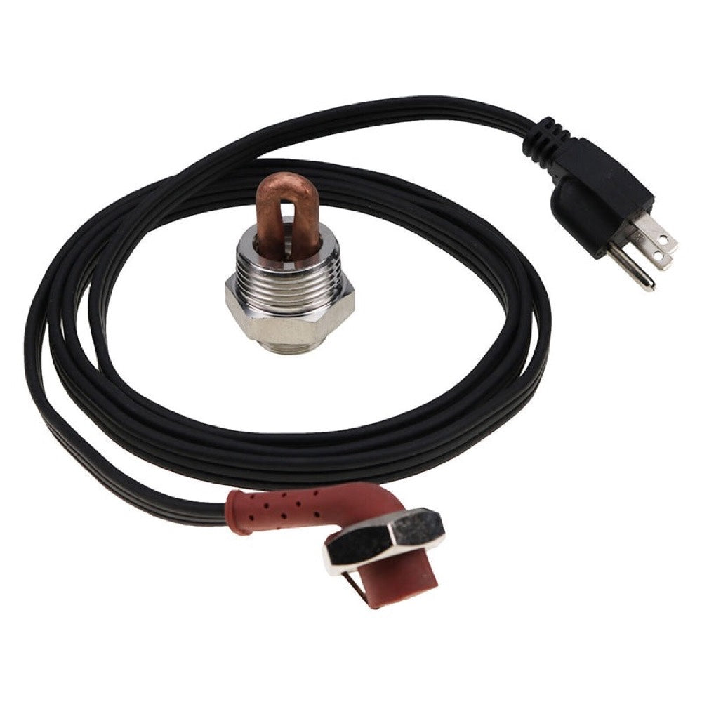 120V 400W 1" NPT Block Heater Assembly fits Kubota Engine D905 DH905 D1005 DH1005 D1105 V1205 VH1205 V1305 VH1305