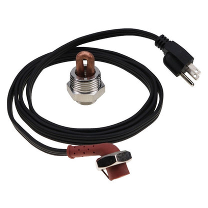 120V 400W 1" NPT Block Heater Assembly fits Kubota Engine D905 DH905 D1005 DH1005 D1105 V1205 VH1205 V1305 VH1305