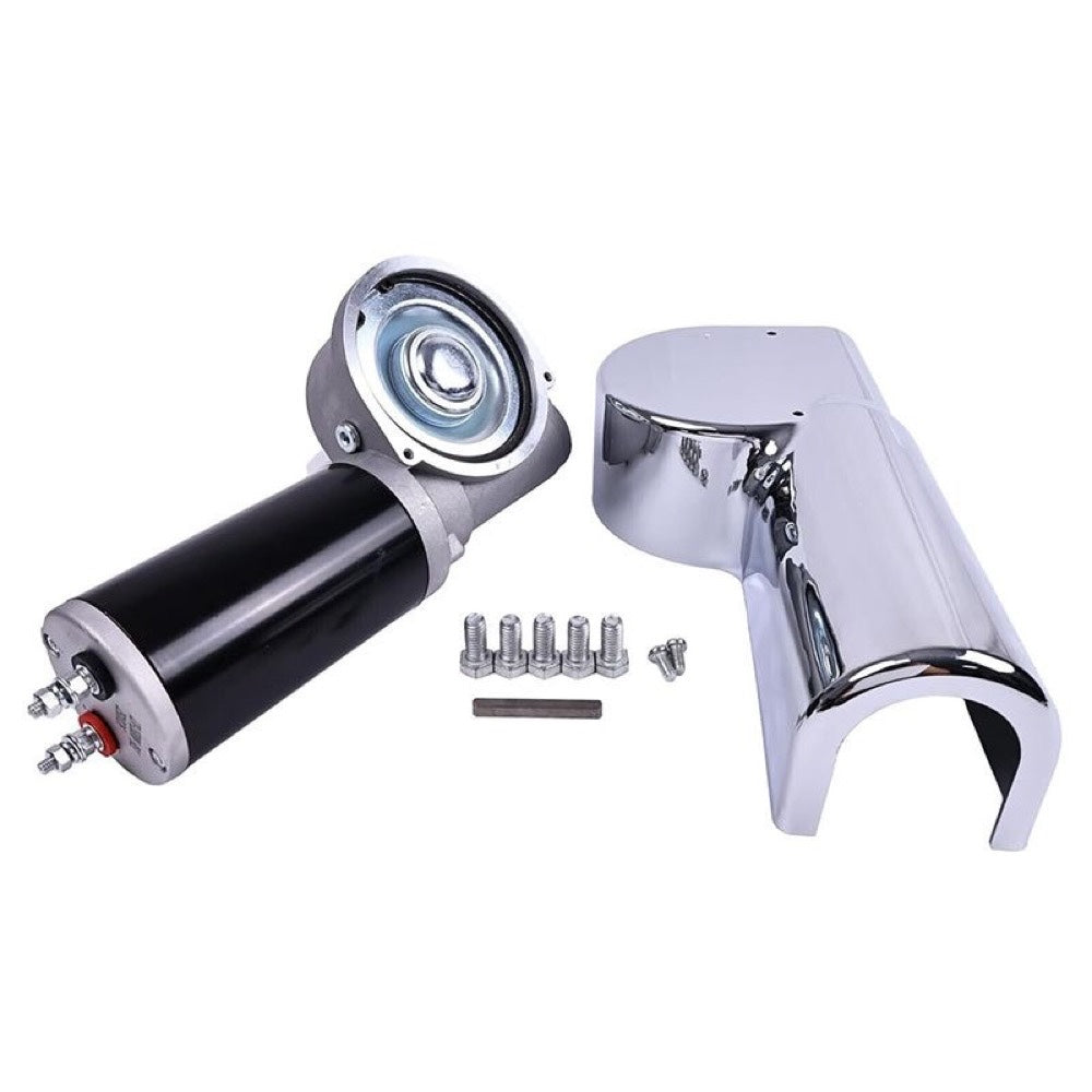 12V 1.8HP 90:1 45RPM 1500W Dump Truck Roll Tarp Motor with Chrome Cover