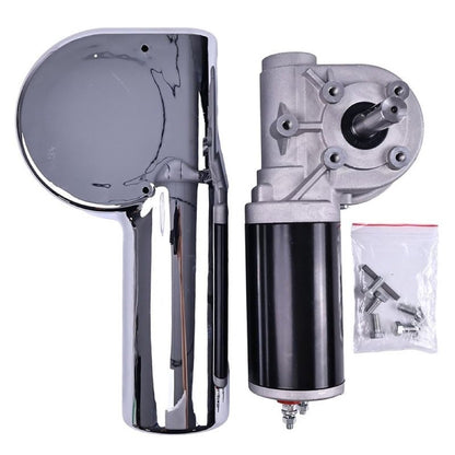 12V 1.8HP 90:1 45RPM 1500W Dump Truck Roll Tarp Motor with Chrome Cover