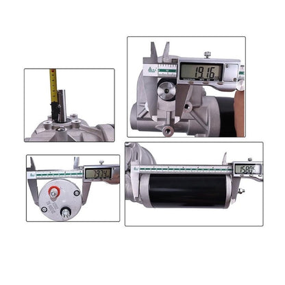 12V 1.8HP 90:1 45RPM 1500W Dump Truck Roll Tarp Motor with Chrome Cover
