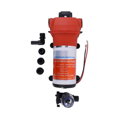 12V 4-chamber Diaphragm Pump - Replaces Seaflo SFDP1-045-040-41 Flojet 04325143A