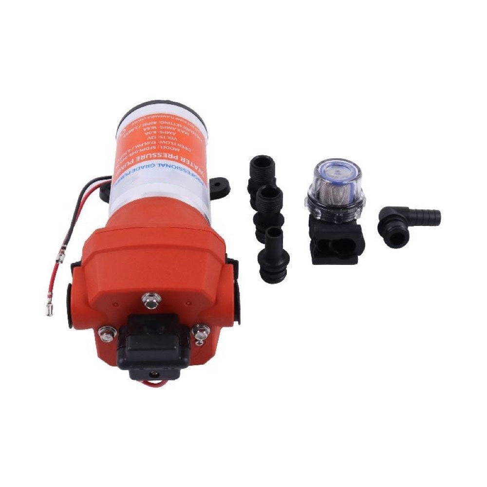 12V 4-chamber Diaphragm Pump - Replaces Seaflo SFDP1-045-040-41 Flojet 04325143A