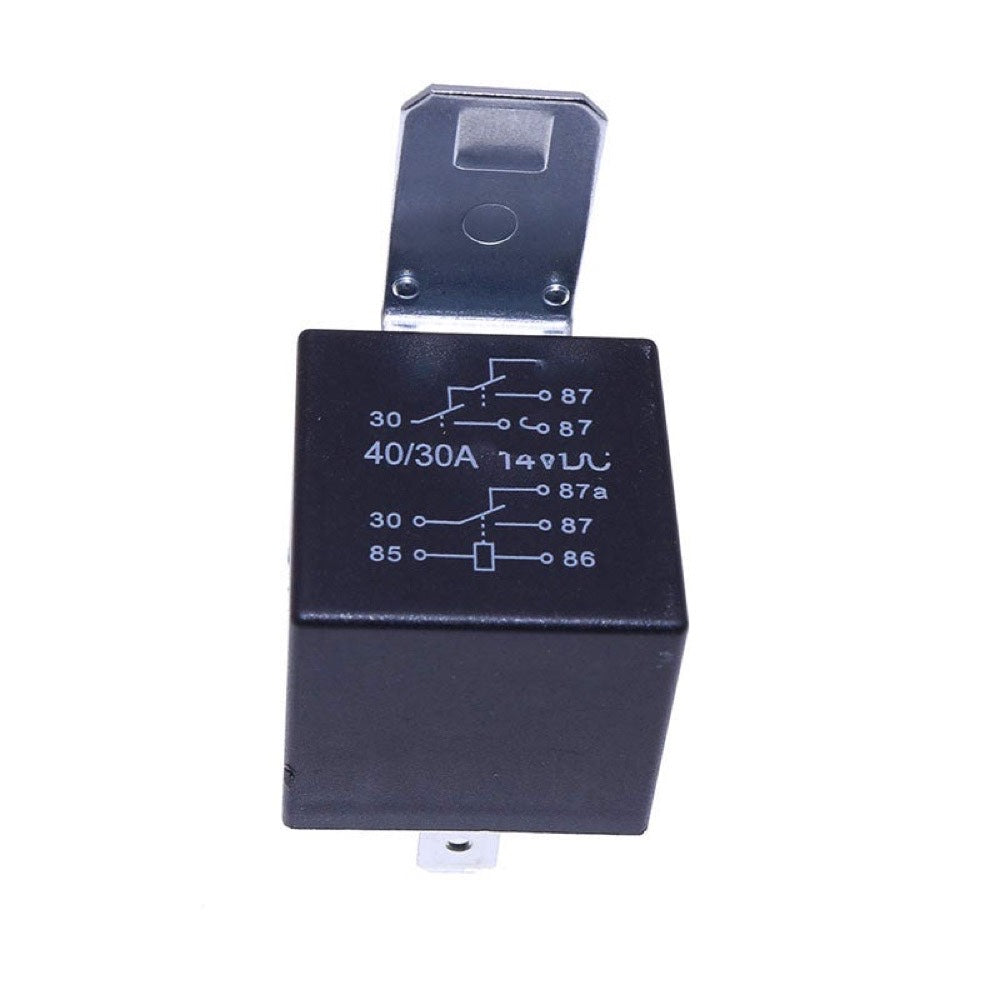 12V 40A 5Terminal Relay 87436836 fits New Holland Loader B110 B115 B90B B95 Tractor T9.390 T9.450