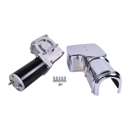 12V 60:1 1500W Roll Tarp Motor with Chrome Cover 80ZYJW for use with Dump Truck Add Your Review