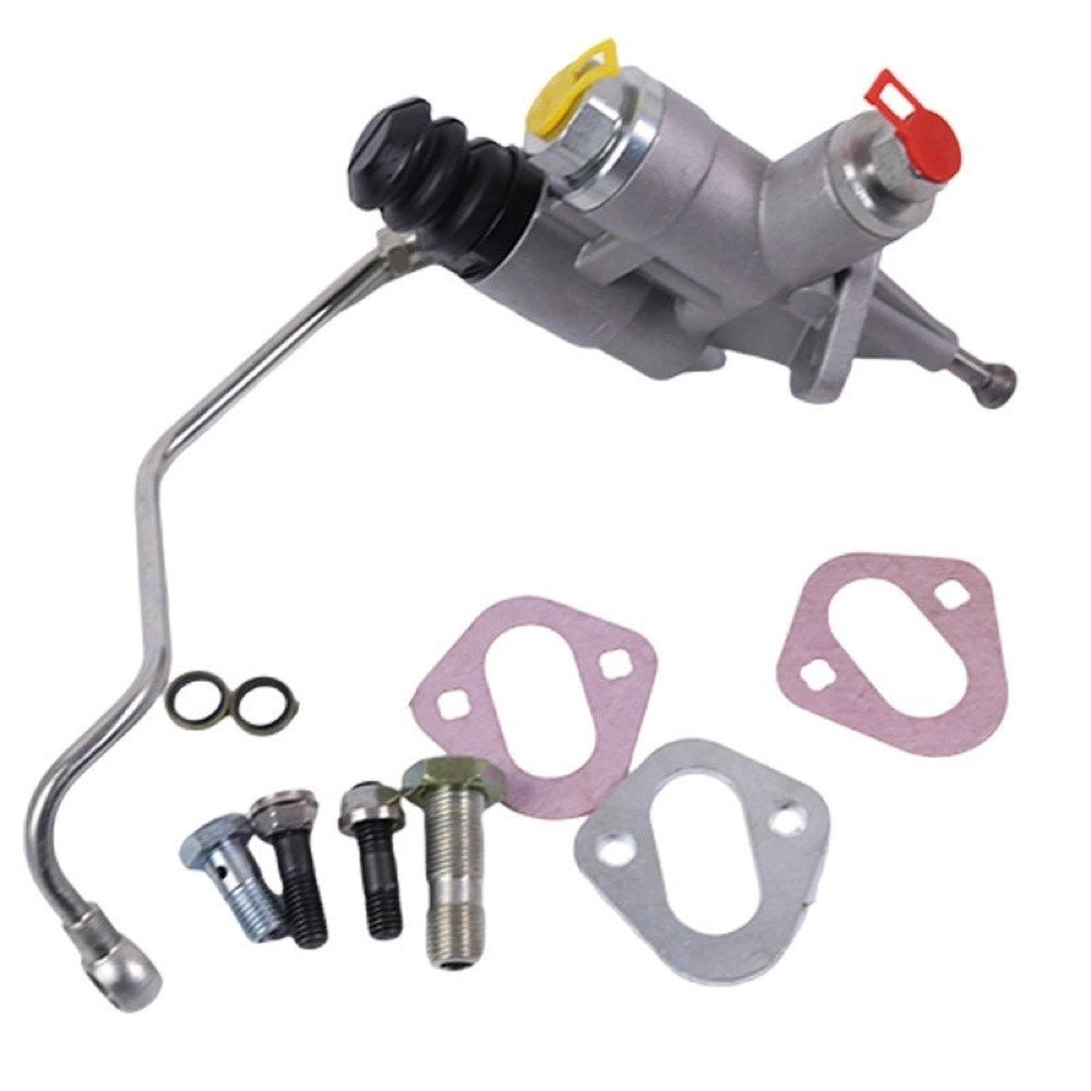 12V Fuel Lift Pump Kit With Line 4988747 3936316 compatible with Cummins Engine 6BT Dodge Ram Pickup Truck 2500 3500 5.9L 1994-1998