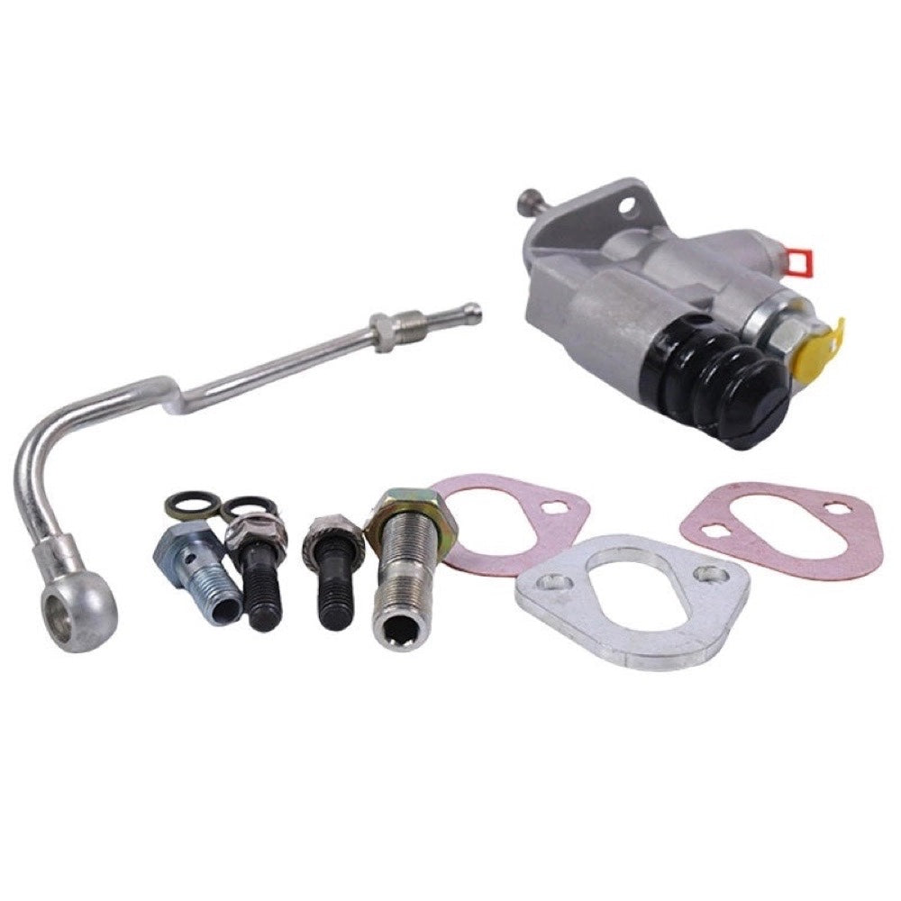 12V Fuel Lift Pump Kit With Line 4988747 3936316 compatible with Cummins Engine 6BT Dodge Ram Pickup Truck 2500 3500 5.9L 1994-1998