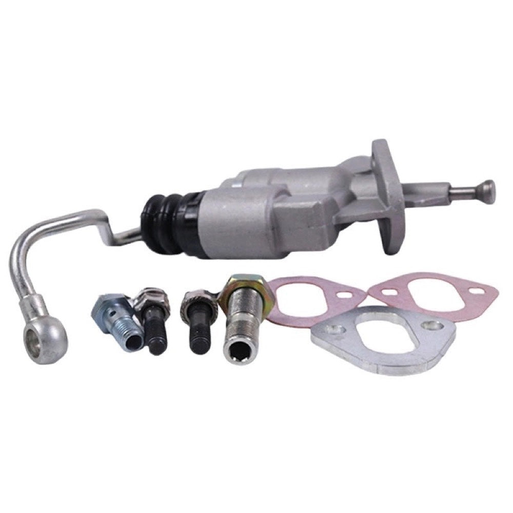 12V Fuel Lift Pump Kit With Line 4988747 3936316 compatible with Cummins Engine 6BT Dodge Ram Pickup Truck 2500 3500 5.9L 1994-1998