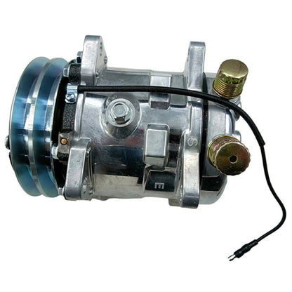 12V SD5H09 A/C Compressor 345-4547 compatible with Caterpillar CAT 259D 279D 289D 299D 257D 277D 287D 236D 246D