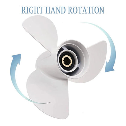 13 1/4" x 17" RH 3 Blade Propeller 6E5-45945-01-EL fits Yamaha 50 60 70 75 80 85 90 100 115 130HP Gearcase Boat Engine