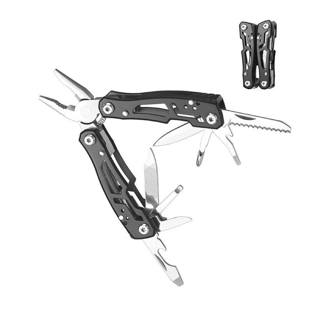 14-in-1 Multifunctional Pliers Portable Multitool with Pocket Clip Knife Screwdrivers Saw & Wire Cutters Ideal compatible with Camping DIY & Everyday Use
