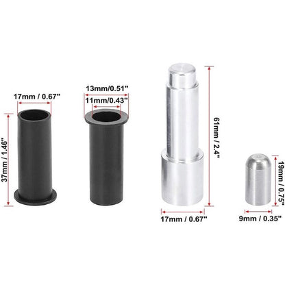 17Pcs Door Pin Guides & Door Bushing Removal Tool compatible with Jeep Wrangler JK JL 07-20