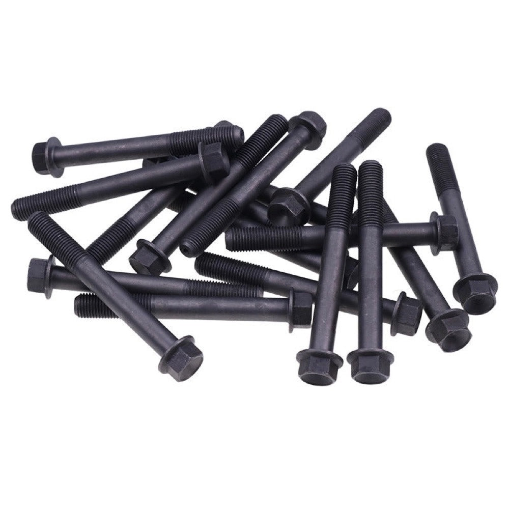18Pcs Cylinder Head Bolt 6655158 fits Kubota Engine D1703 V2003 V1903 V2203 Bobcat Loader 645 743 751 753 763 773 7753 S130 S150