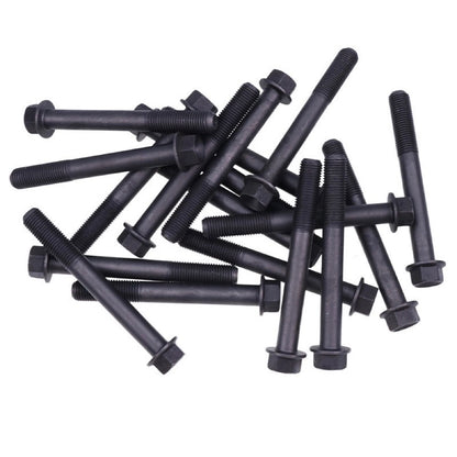 18Pcs Cylinder Head Bolt 6655158 fits Kubota Engine D1703 V2003 V1903 V2203 Bobcat Loader 645 743 751 753 763 773 7753 S130 S150