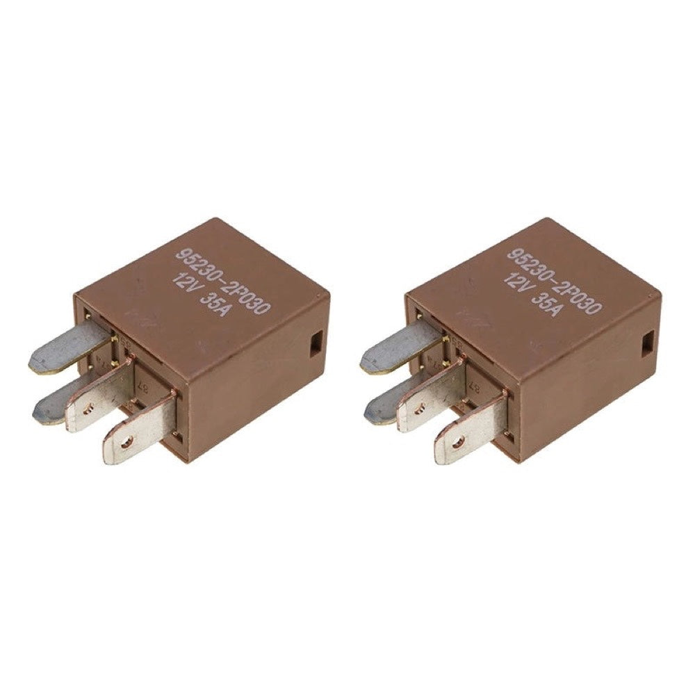 2 Pcs 4 Pin 12V 35A Power Relay 95230-2P030 fits Hyundai Accent Azera Elantra Genesis G70 G80 G90 GV80 Kia Forte Sorento