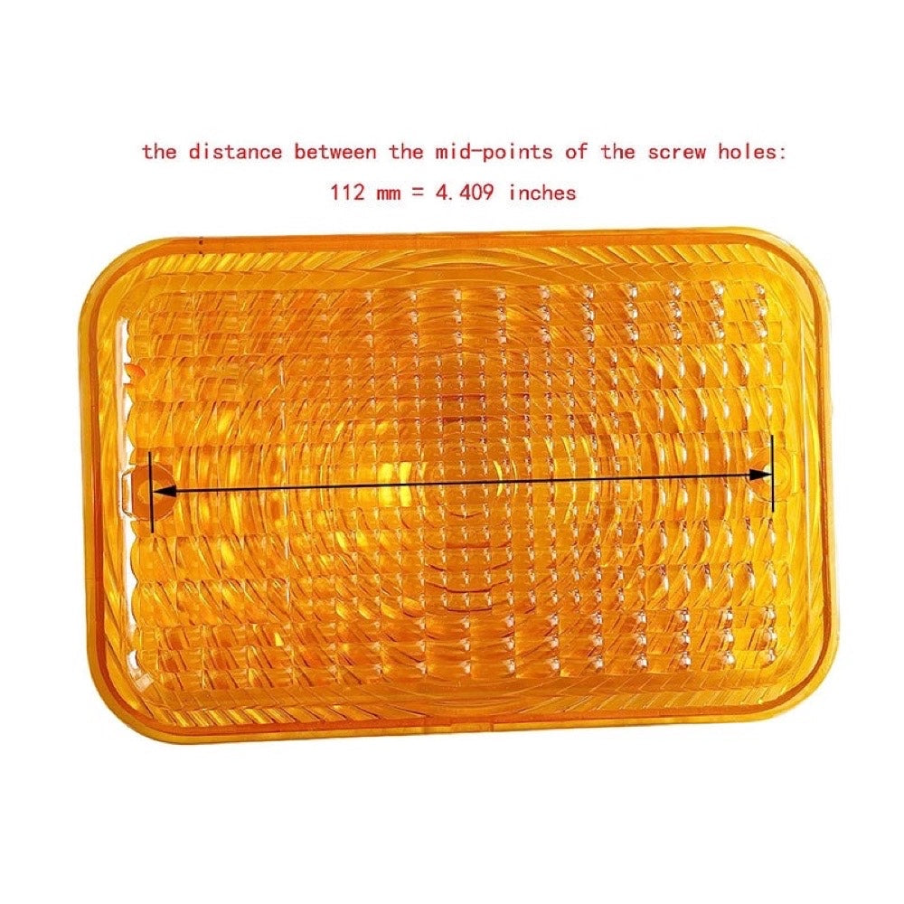 2 Pcs Amber Light Lens LVU18745 suitable for John Deere Engine 4024 4045 Tractor 2305 2520 3320 4105 4120 4310 4500 4600 5415 1023E
