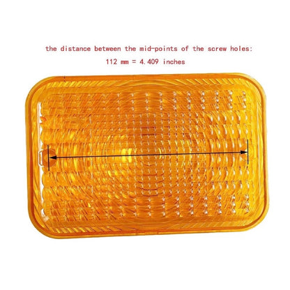 2 Pcs Amber Light Lens LVU18745 suitable for John Deere Engine 4024 4045 Tractor 2305 2520 3320 4105 4120 4310 4500 4600 5415 1023E