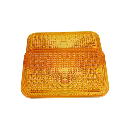 2 Pcs Amber Light Lens LVU18745 suitable for John Deere Engine 4024 4045 Tractor 2305 2520 3320 4105 4120 4310 4500 4600 5415 1023E