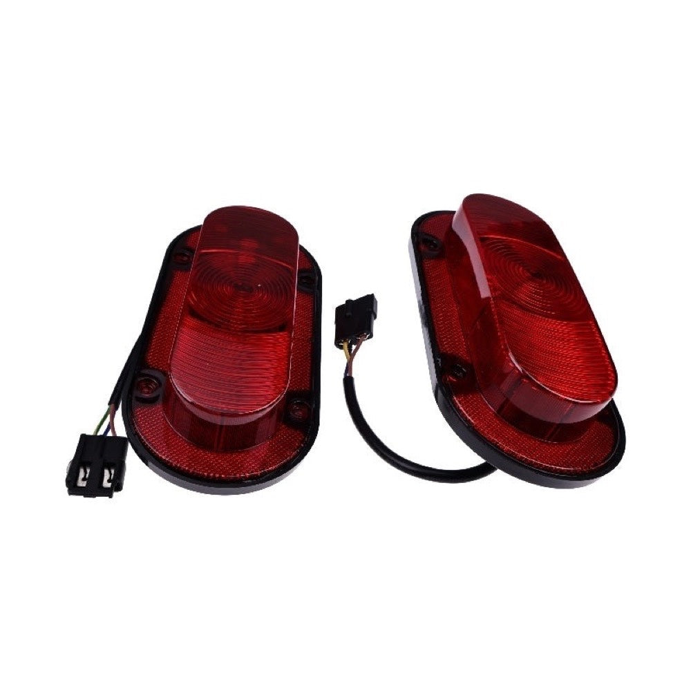 2 PCS LED Red Oval Tail Light 30-3153347 for use with Agco Tractor 100 120 140 160 185 2-105 2-150 2-180