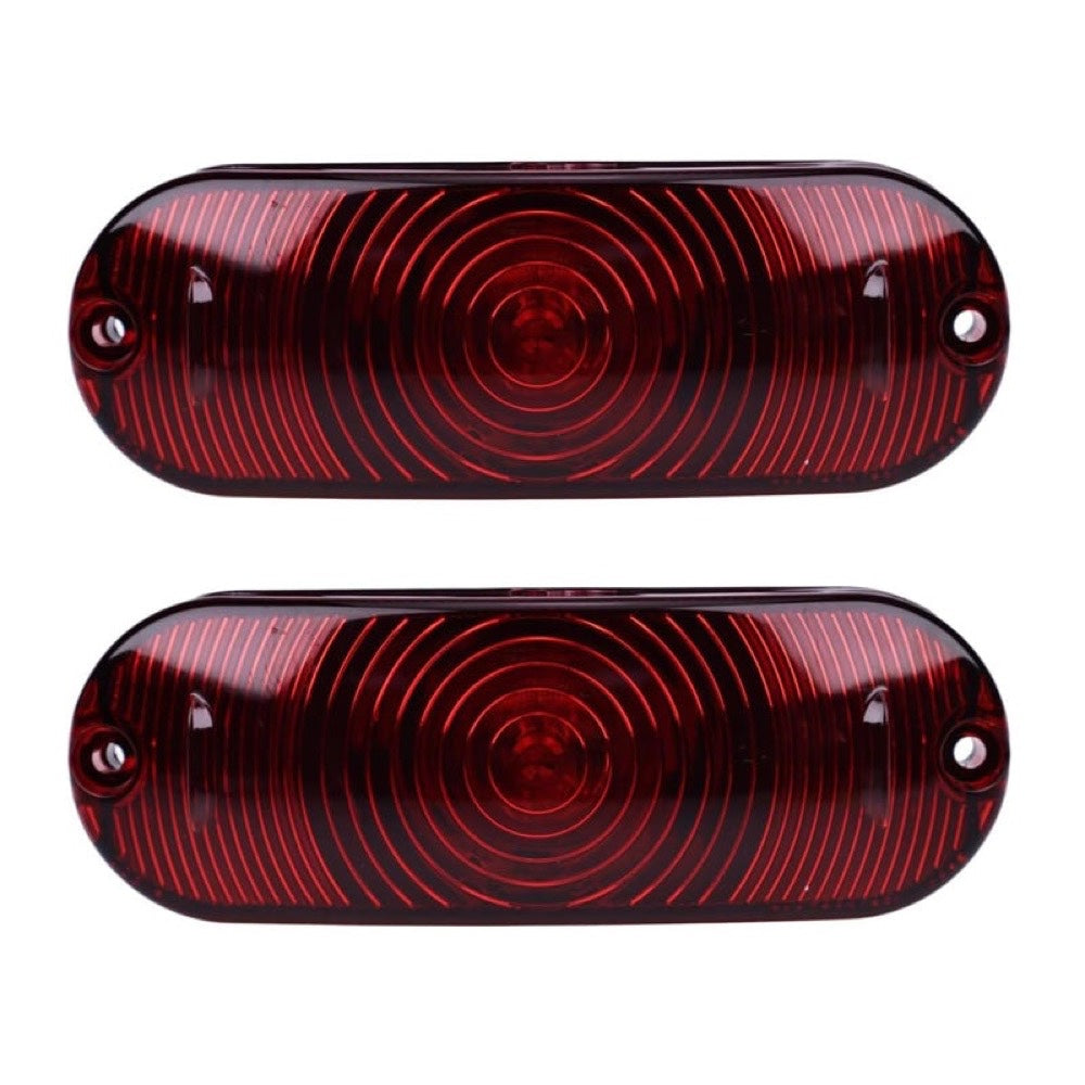 2 Pieces 12V 27W Red Light Assembly 87627854 suitable for CASE Combine 5088 6130 6140 7120 8120 8230 New Holland Loader C227 C232 L213 L223