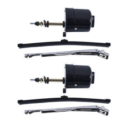 2 Pieces 12V Universal Windshield Wiper Motor Kit HR1855RED fits Chevy Ford Mopar GM Jeep Boat