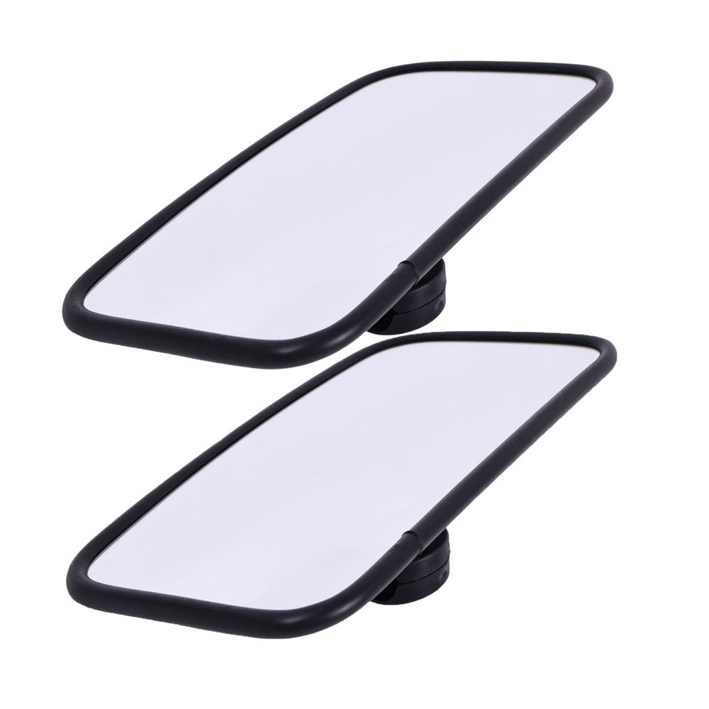 2 Pieces Large Size 7" x 12" Universal Combine Farm Tractor Mirror fits Case IH John Deere Massey Ferguson New Holland Challenger White AGCO