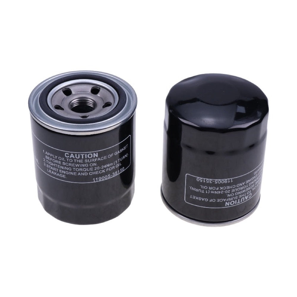 2 Pieces Oil Filter HH150-32094 fits Kubota B1550D B1550E B20 B21 B7500D KH-36 KH-41 KH-51 F2000 F2100 F2100E F2260 RTV-X1100CR RTV-X1100CW ZD1211