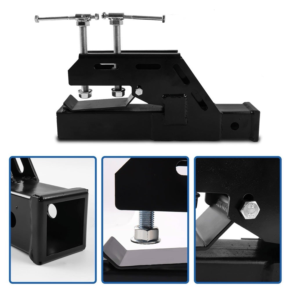 2" Clamp on Trailer Hitch Receiver Tractor Bucket Hitch Non-Slip Ball Mount Adapter for use with Kubota John Deere Bobcat