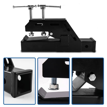 2" Clamp on Trailer Hitch Receiver Tractor Bucket Hitch Non-Slip Ball Mount Adapter for use with Kubota John Deere Bobcat