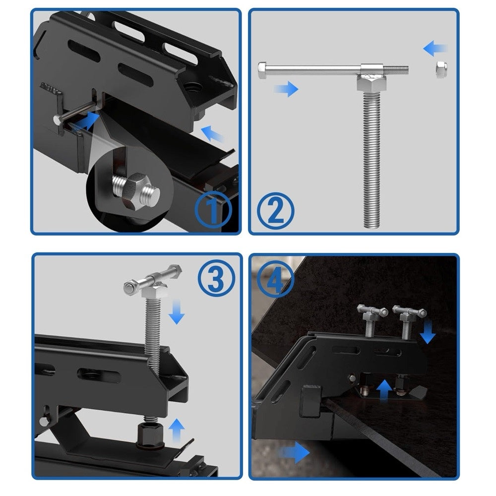 2" Clamp on Trailer Hitch Receiver Tractor Bucket Hitch Non-Slip Ball Mount Adapter for use with Kubota John Deere Bobcat